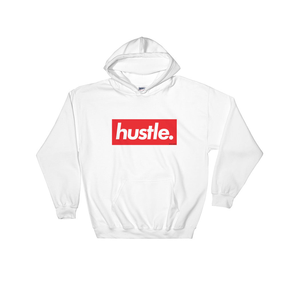 hustle. Hoodie Sweatshirt (Black, White or Grey)
